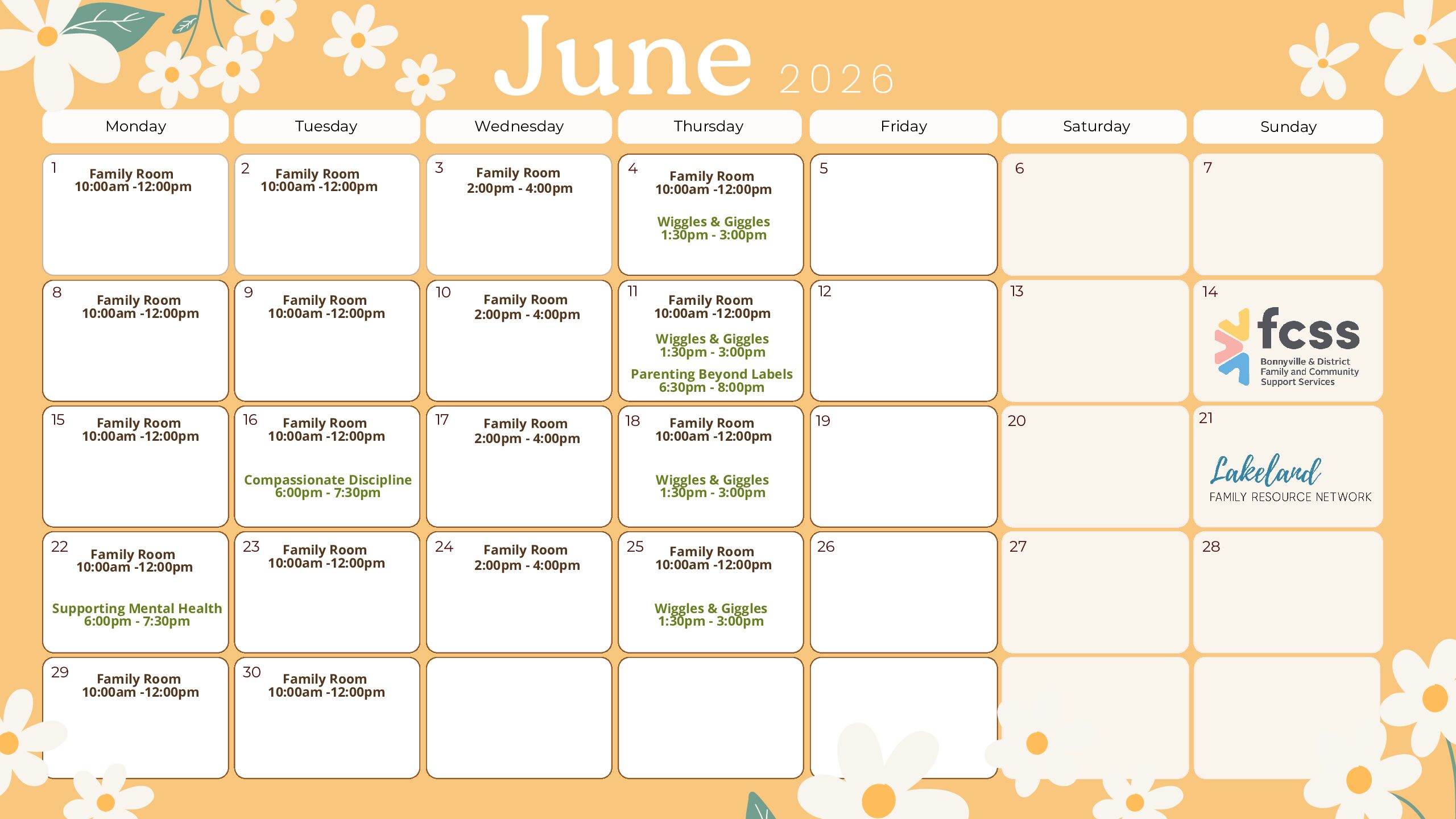 June Calendars