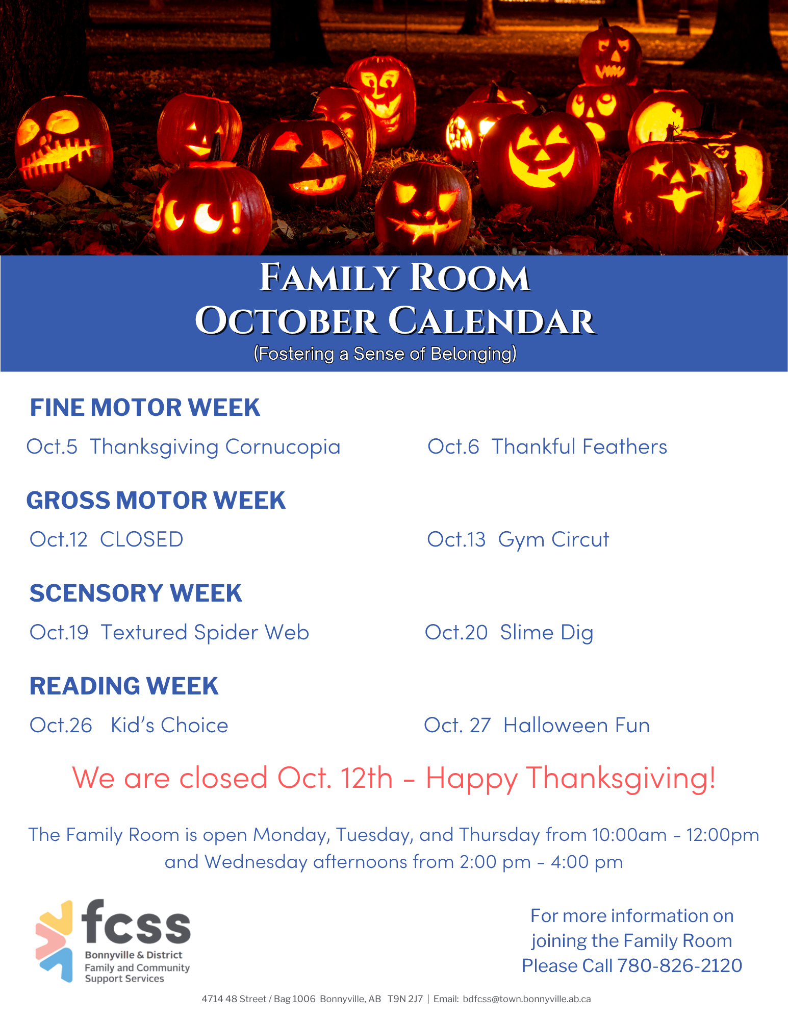 Family Room October